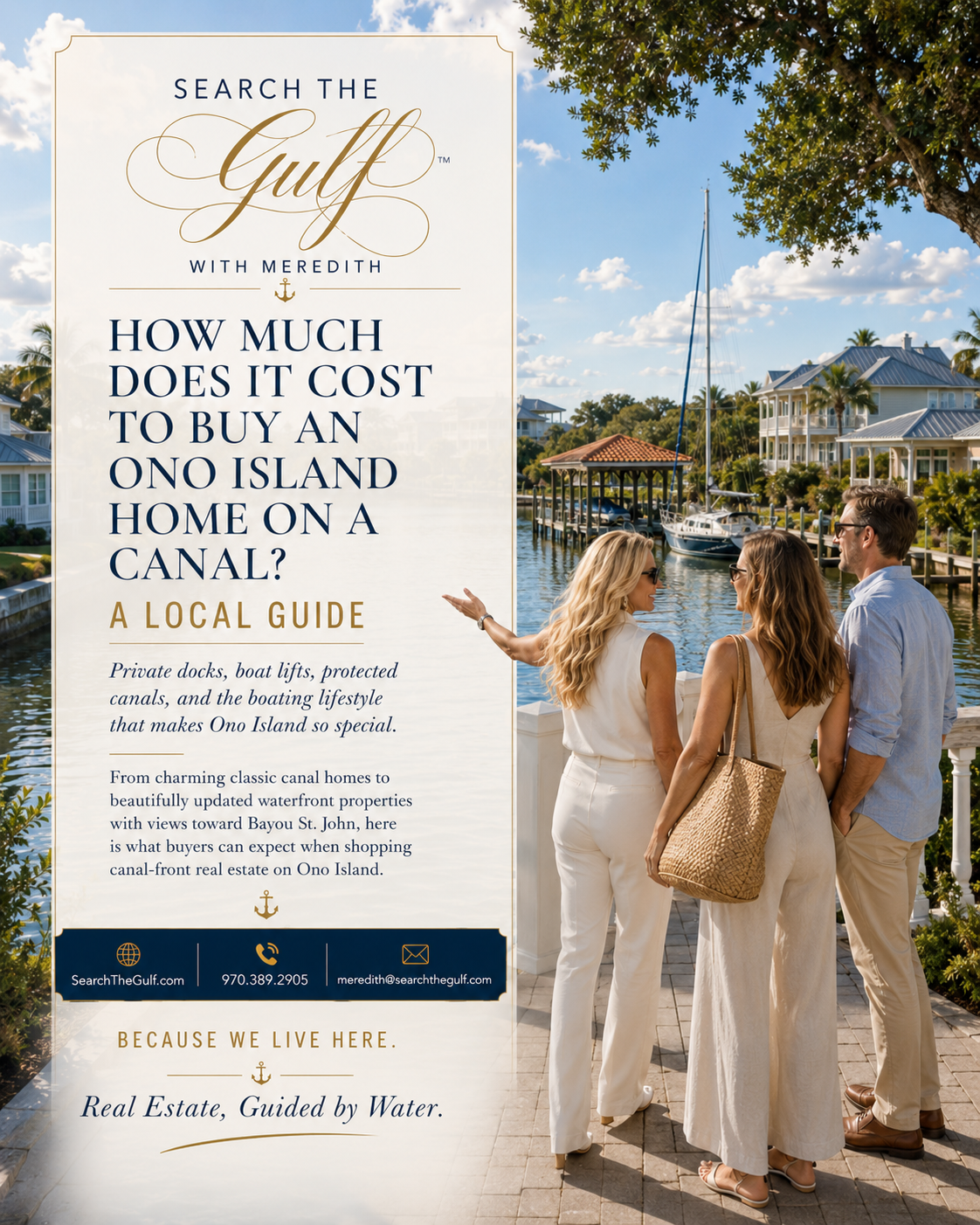 How Much Does It Cost To Buy An Ono Island Home on A Canal